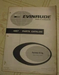 1967 Evinrude Fastwin Hp 18702R 18703R Outboard Parts Catalog Manual. Fixed Price $16.00.