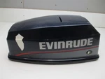 0284721 Omc Top Engine Cowl Motor Cover Hood 40 Hp Evinrude Johnson Outboard. Fixed Price $330.00.