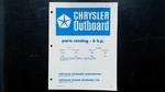 Chrysler Outboard Hp Parts Catalog 62H 63H 62B 63B 1970. Fixed Price $24.99.