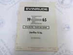 278653 1965 Evinrude Outboard Parts Catalog 75 Hp Starflite. Fixed Price $17.95.