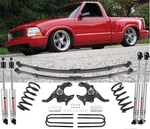 Front 4" & Rear 5" Drop Kit 1982-2003 S-10 Standard Cab With Ridetech Rq Shocks. Fixed Price $1453.90.