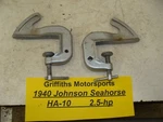1940 Johnson Seahorse Outboard 2.5HP HA10 Transom Clamps Brackets. Fixed Price $59.98.