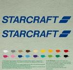 Starcraft Compatible Replacement Vinyl Decal Sticker Boat Outboard Motor 2 Pcs. Fixed Price $59.99.