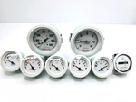 Mercury Mercruiser White Gauge Kit Rpm Mph Fuel Hrs Oil Volt Trim Temp Analog. Fixed Price $376.21.