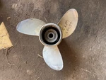 2 Johnson Evinrude Rh 13 X 19P Aluminum Propellers Pn 390896 Fits 70-140 Hp. Fixed Price $103.50.
