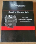 Mercury Marine Boat Service Manual #43 4.3 Liter Gas Engines P/n 90-8M0041669. Fixed Price $99.99.