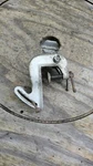 Vintage 1940 Johnson HA-10 2.5HP Outboard Boat Motor Transom Bracket Assembly. Fixed Price $8.00.