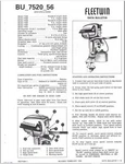 1956 Evinrude 7520 7521 7522 7523 7524 7525 7.5HP Fleetwin Data Bulletin. Fixed Price $32.95.