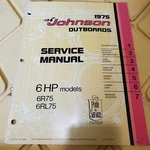 1975 Johnson Outboards 6 Hp #jm 7504. Fixed Price $10.99.