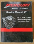 Mercury Marine Boat Service Manual #51 5.0 5.7 6.2 Gas Engines P/n 90-879288300. Fixed Price $99.99.