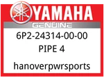 Yamaha Oem Part 6P2-24314-00-00 Pipe. Fixed Price $20.25.