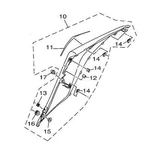 Yamaha Cover, Side 1WD-XF172-00-P6 Oem New. Fixed Price $31.61.