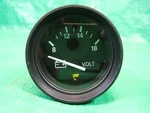 Teleflex 2" Marine Battery Charge Volt Gauge Lighted Black Face W/bulb 18130 Nos. Fixed Price $24.99.