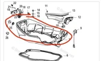 889246T99 Mercury 2006-12 Lower Cowl Bottom Pan 30 35 40 50 60 Hp Stroke #2. Fixed Price $34.95.