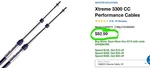 Seastar CCX63323 Xtreme Universal Control Cable 23FT 33C / 3300 Teleflex BB30. Fixed Price $39.50.