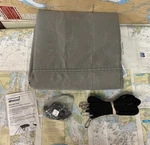 Attwood #341GY 3-BOW Bimini Top Fabric. 36"H, 72"'L, 61"-67"W.. Fixed Price $165.00.