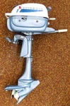 Clean Evinrude Lightwin Outboard Motor Model 3402 Made Belgium B1789 Serial #. Fixed Price $700.00.