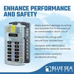 *brand New* Blue Sea 5026 12 Circuit Fuse Block With Cover Negative Bus. Fixed Price $47.99.