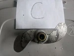 1950S Evinrude Fleetwin 7.5 Hp Propeller Model 4443. Fixed Price $30.55.