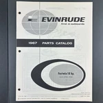 Omc 1967 Evinrude Parts Catalog Hp Fastwin 18702R 18703R Vtg. Fixed Price $14.95.