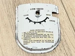 Johnson Evinrude Omc 309348 Carburetor Face Plate/control Panel - Used. Fixed Price $16.95.