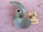 Johnson Antique Outboard Motor 5HP Propeller TD15 TS15 1941-42 + Pins # 300559. Fixed Price $21.95.