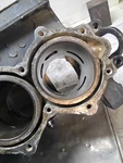 Johnson Evinrude 60HP 2 Stroke Crankcase Cylinder Block 1989 Kd. Fixed Price $300.00.