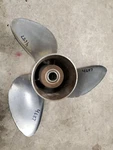 14 3/4" X 17P Omc Viper Stainless Propeller, 176626, Evinrude Johnson, P4687. Fixed Price $111.00.