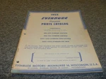 1953 Evinrude 25012 25013 Big Twin Outboard Motors Parts Catalog Manual Xo. Fixed Price $61.07.