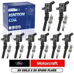 8X Ignition Coil & Iridium Spark Plug Oem Ford F-150 4.6/5.4L V8 DG508 SP479. Fixed Price $99.99.
