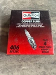 Champion Copper Plus Spark Plugs RV12YC #406 Box Of. Fixed Price $8.00.