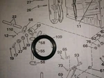 Evinrude Water Control Valve Seal 329787 394407. Fixed Price $10.00.