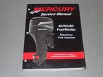 Mercury 40/50/60 Fourstroke Efi Service Manual Starting 2002, P/n 90-883065. Fixed Price $45.00.