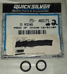 (2) Oem 25-48171 Mercury Quicksilver O-ring, Pack Of Two. Fixed Price $9.85.