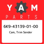 6K9-43139-01-00 Yamaha Cam, Trim Sender 6K9431390100, New Genuine Oem Part. Fixed Price $38.39.