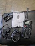Floating West Marine Vhf 75 Two-way Radio With Charger, Ac & Dc Adapters. Fixed Price $59.00.
